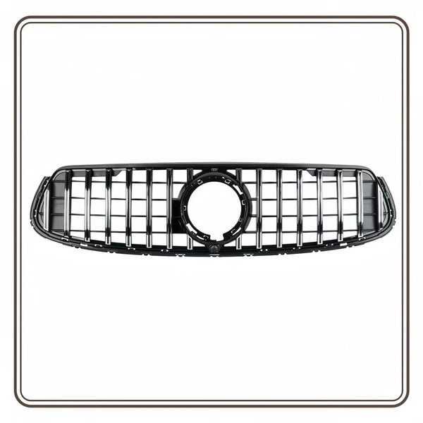 BUFEETERS  GT R Grille For 2020 2021 2022 2023 Mercedes X253 Coupe  GLC300 GLC43 AMG  Black Chrome