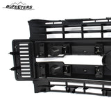 BUFEETERS Front Bumper Upper Grille Fit For 2017 2018 2019 F-250 F-350 F-450 F-550 Super Duty,XL Style,Chrome&Black