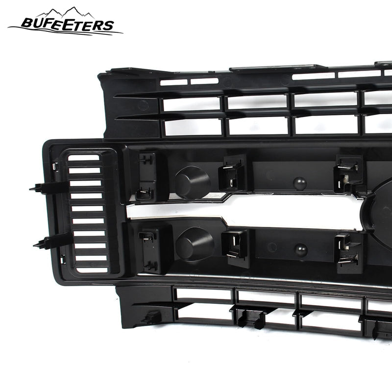 BUFEETERS Front Bumper Upper Grille Fit For 2017 2018 2019 F-250 F-350 F-450 F-550 Super Duty,XL Style,Chrome&Black