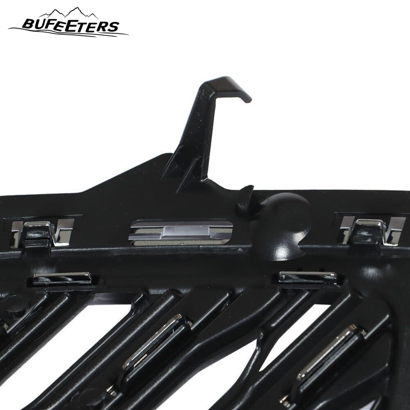 BUFEETERS Front Bumper Upper & Lower Grille Set Fit For 2016 2017 Chevrolet Equinox,Chrome&Black