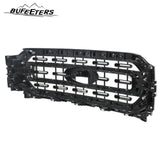 BUFEETERS Front Bumper Upper Grille Fit For 2021 2022 Ford F150 XLT,Horizontal Billet Style,Chrome&Black