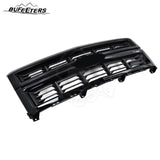 BUFEETERS Front Bumper Upper Grille Fit For 2014 2015 Chevy Silverado 1500,Horizontal Billet Style,Gloss Black