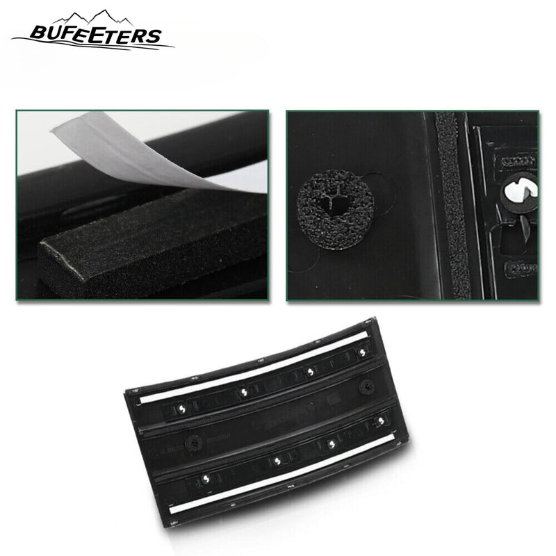 BUFEETERS Door Side Fender Vent Molding Cover Trim Fit For 2013-2022 Land Rover Range Rover Vogue L405,Gloss Black