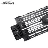 BUFEETERS Front Bumper Upper Grille Fit For 2017 2018 2019 F-250 F-350 F-450 F-550 Super Duty,Platinum Style,White Platinum&Matte Black