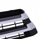 BUFEETERS   Front Grille Bumper Upper Lower Fit For 2017 2018 2019 Toyota Highlander,Black+Silver