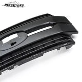 BUFEETERS Front Bumper Upper Grille Fit For 2017 2018 2019 F-250 F-350 F-450 F-550 Super Duty,Lariat Style,Matte Black