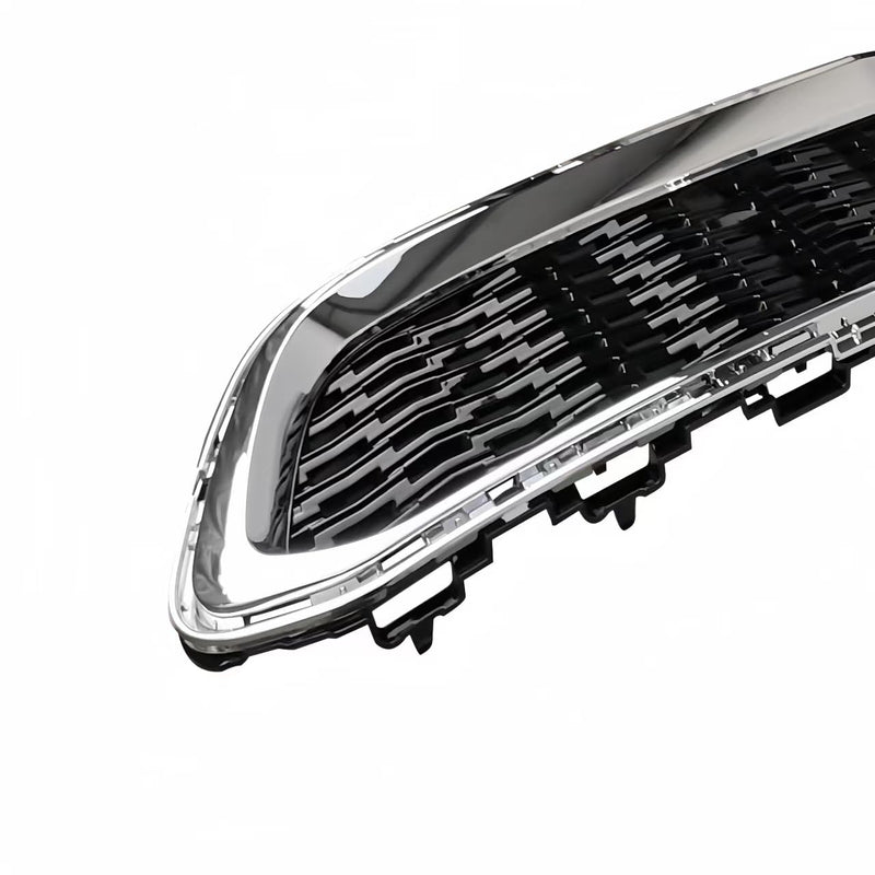 BUFEETERS  3pcs Front Upper Center Lower Grille Grill Set Fit For 2014 2015 2016 Chevrolet Malibu,Chrome&Black