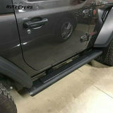 BUFEETERS Side Step Running Board Nerf Bar Fit For 2018 2019 2020 2021 2022 2023 2024 Jeep Wrangler JL 2 Door,Black