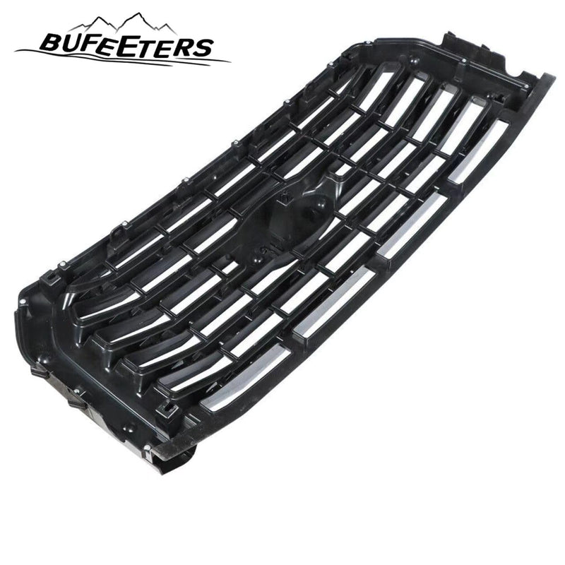 BUFEETERS  Front Bumper Upper Grille Fit For 2015 2016 2017 Ford F150,Horizontal Billet Style,Gloss Black