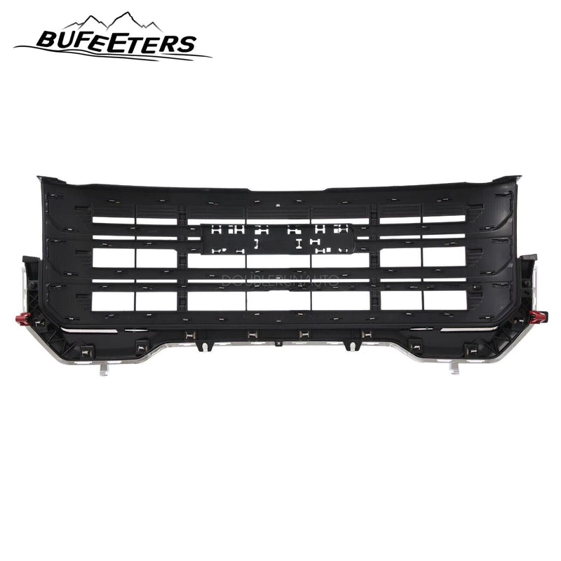 BUFEETERS Front Bumper Upper Chrome Grille Fit For 2020 2021 2022 2023 GMC Acadia,Black & Chrome