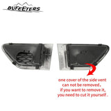 BUFEETERS  Front Grille Air Side Vent Set Fit For 2010 2011 2012 2013 Land Rover Range Rover Sport L320,Honeycomb Style,Gloss Black