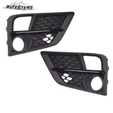 BUFEETERS Front Bumper Upper Lower Grille And Fog Lamp Covers Set Fit For 2018 2019 2020 Honda Odyssey,Factory Style,Chrome&Black