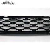 BUFEETERS  Front Bumper Upper Grille Fit For 2014 2015 2016 2017 Land Rover Range Rover Sport L494,Honeycomb Style,Gloss Black