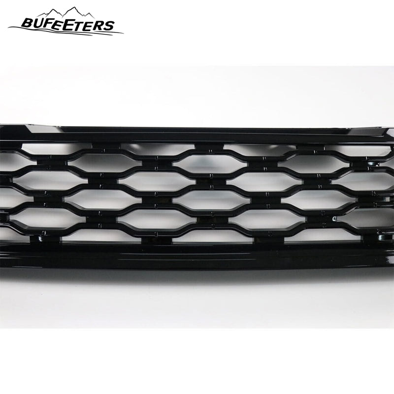 BUFEETERS  Front Bumper Upper Grille Fit For 2014 2015 2016 2017 Land Rover Range Rover Sport L494,Honeycomb Style,Gloss Black