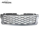 BUFEETERS Front Bumper Upper Grille Fit For 2018 2019 2020 2021 Land Rover Range Rover Sport,Mesh Style,Silver