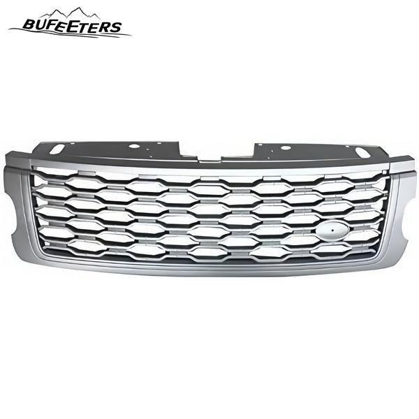 BUFEETERS Front Bumper Upper Grille Fit For 2018 2019 2020 2021 Land Rover Range Rover Sport,Mesh Style,Silver