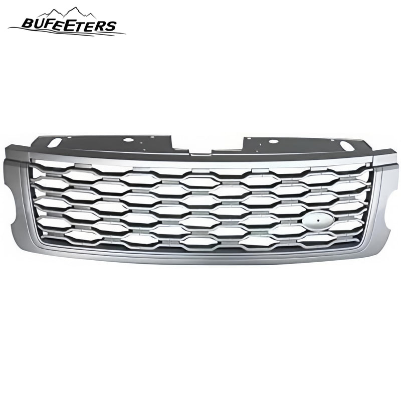 BUFEETERS Front Bumper Upper Grille Fit For 2018 2019 2020 2021 Land Rover Range Rover Sport,Mesh Style,Silver