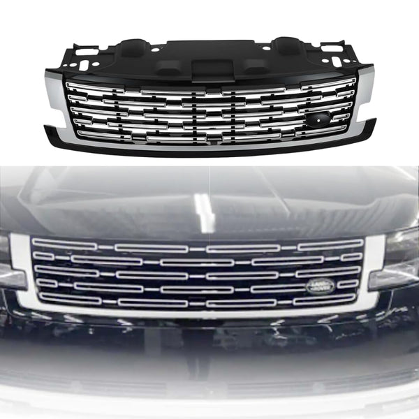 Silver Front Grill Grille Fit For 2023 2024 Land Rover Range Rover Vogue L405