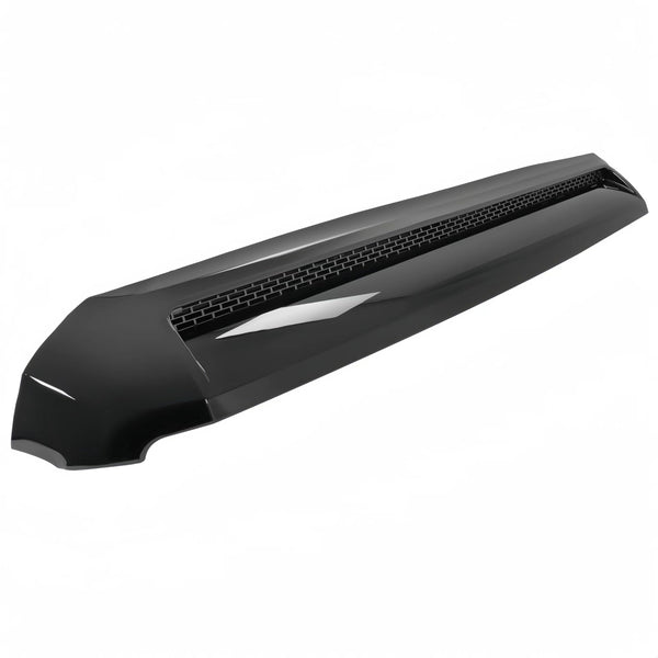 BUFEETERS New Front Upper Hood Bulge Molding Grille Trim Fit For 2014 2015 2016 2017 2018 2019 2020 2021 Toyota Tundra,Gloss Black