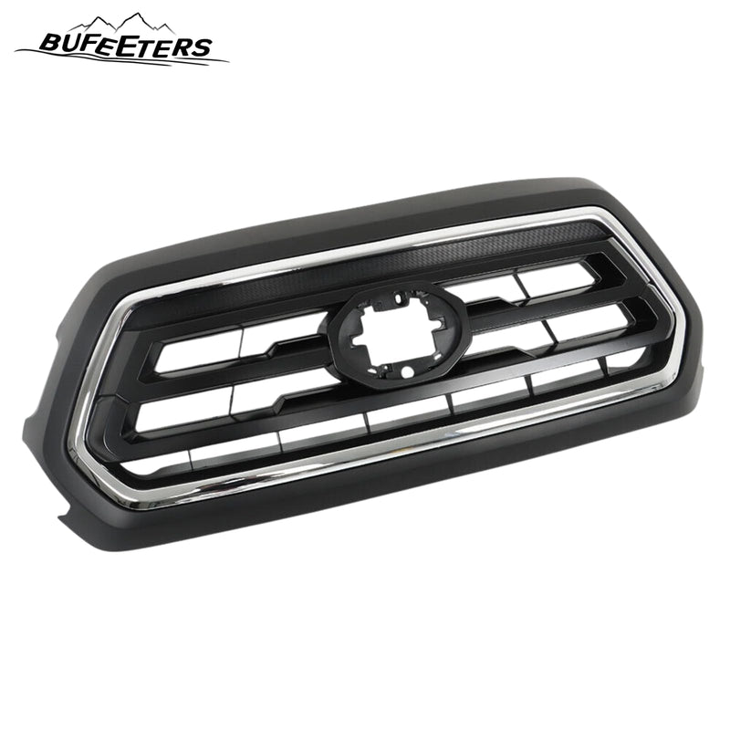 BUFEETERS Front Bumper Upper Grille Fit For 2018 2019 2020 2021 2022 Toyota Tacoma,Chrome&Black