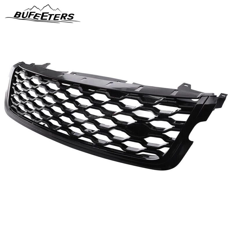 BUFEETERS  Front Bumper Upper Grille Fit For Range Rover Velar 2018 2019 2020 2021 2022 2023,Honeycomb Style,Gloss Black