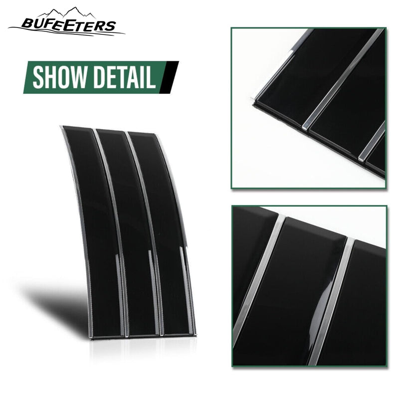 BUFEETERS Door Side Fender Vent Molding Cover Trim Fit For 2013-2022 Land Rover Range Rover Vogue L405,Gloss Black