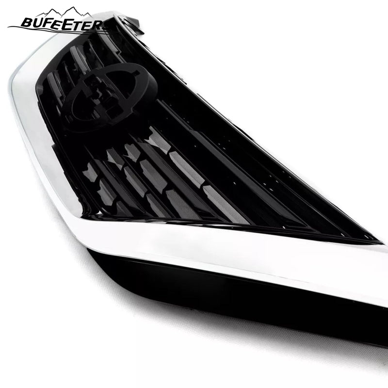 BUFEETERS  Front Bumper Upper Grille Fit For 2016 2017 2018 Nissan Altima Sedan,Mesh Style,Chrome&Black