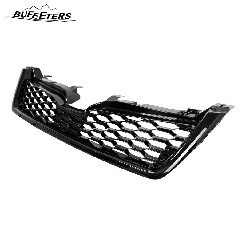BUFEETERS  Front Bumper Upper Grille Fit For 2014 2015 2016 2017 2018 Subaru Forester,STI Style,Gloss Black