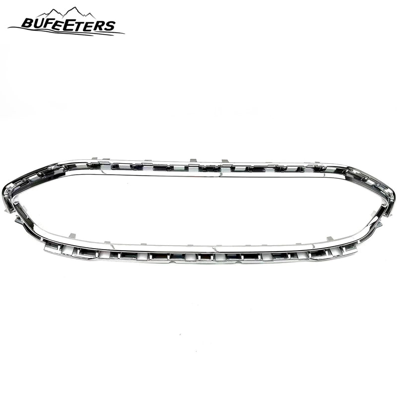 BUFEETERS Front Grille Chrome Trim Molding Fit For 2019 2020 2021 Ford Transit Connect,Chrome&Black