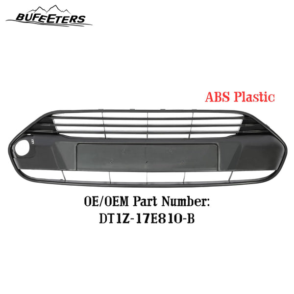 BUFEETERS Front Bumper Face Bar Upper Grille Fit For 2014 2015 2016 2017 2018 Ford Transit Connect,Factory Style,Black