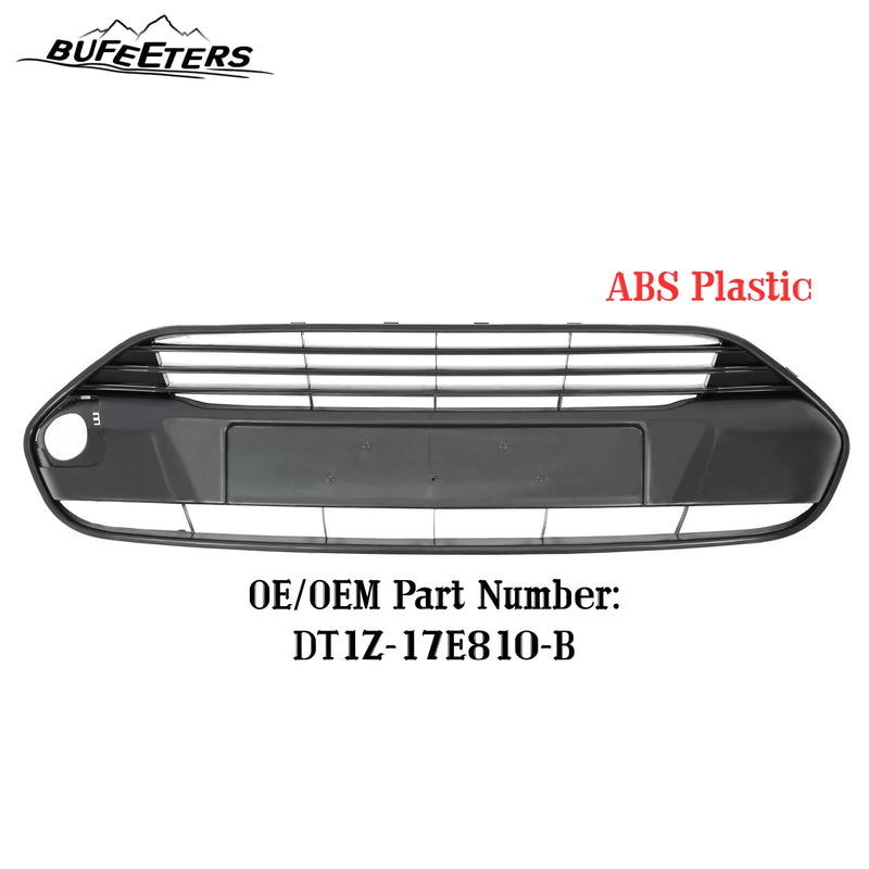 BUFEETERS Front Bumper Face Bar Upper Grille Fit For 2014 2015 2016 2017 2018 Ford Transit Connect,Factory Style,Black