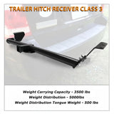 BUFEETERS  Class 3 Trailer Hitch Tow Receiver 2" Black Fit For 1999-2017 Honda Odyssey