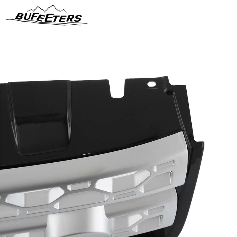 BUFEETERS Front Bumper Upper Grille Fit For 2015 2016 2017 2018 2019 Land Rover Discovery Sport,Mesh Style,Black&Silver