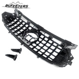 BUFEETERS Front Bumper Upper Grille Fit For 2020 2021 2022 2023 Benz H247 GLA35 GLA45 AMG Deluxe,GTR Style,Gloss Black