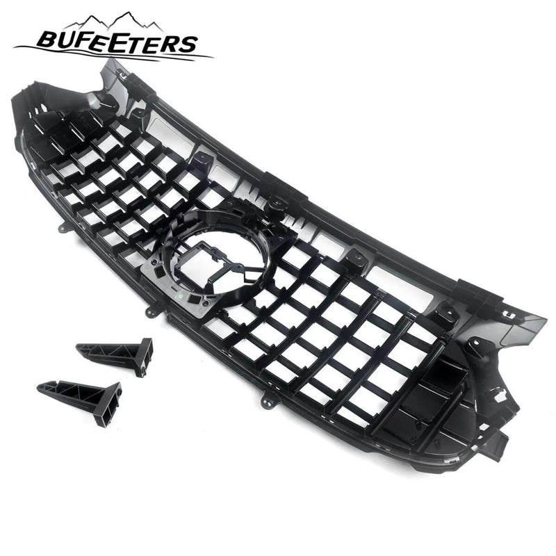 BUFEETERS Front Bumper Upper Grille Fit For 2020 2021 2022 2023 Benz H247 GLA35 GLA45 AMG Deluxe,GTR Style,Gloss Black