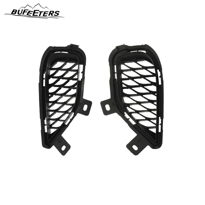BUFEETERS  2PCS Front Bumper Grille Driver & Passenger Side Fit For 2019 2020 2021 2022 2023 INFINITI QX50,Mesh Style,Black