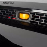 BUFEETERS  Front Upper Hood Scoop With Small Lights Fit For Toyota Tundra 2014 2015 2016 2017 2018 2019 2020 2021,Gloss Black