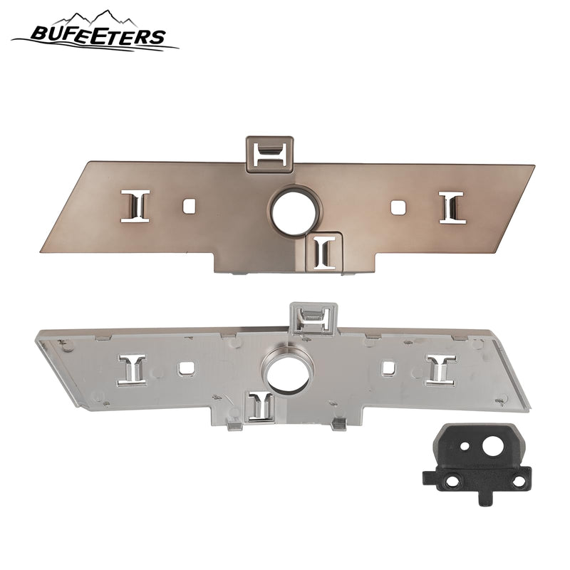 BUFEETERS Front Bumper Upper Grille Fit For 2022 2023 2024 Chevy Silverado 1500 High Country,Chrome&Silver