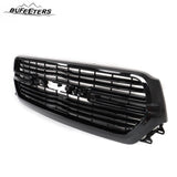 BUFEETERS Front Bumper Upper Grille Fit For 2019 2020 2021 2022 2023 Dodge Ram 1500,Mesh Style,Gloss Black