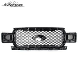 BUFEETERS  Front Radiator Grille Grill Assembly Fit For 2018 2019 2020 Ford F-150,Honeycomb  
 Style,Oxford White&Black