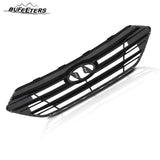 BUFEETERS    Front Bumper Upper Grille Assembly W/o Camera Hole Fit For 2017 2018 Hyundai Santa Fe Sport,Factory Style,Painted Gray Shell and Insert
