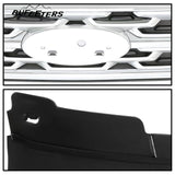 BUFEETERS   Front Bumper Upper Grille Fit For 2018 2019 Ford Explorer XLT,Factory Style,Chrome&Black