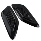 BUFEETERS 2PCS Front Hood Vent Air Grille Cover Fit For Range Rover Sport 2014 2015 2016 2017,Gloss Black