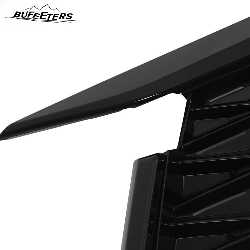 BUFEETERS  Front Bumper Upper Grille Fit For 2022 2023 INFINITI QX60,Mesh Style,Gloss Black