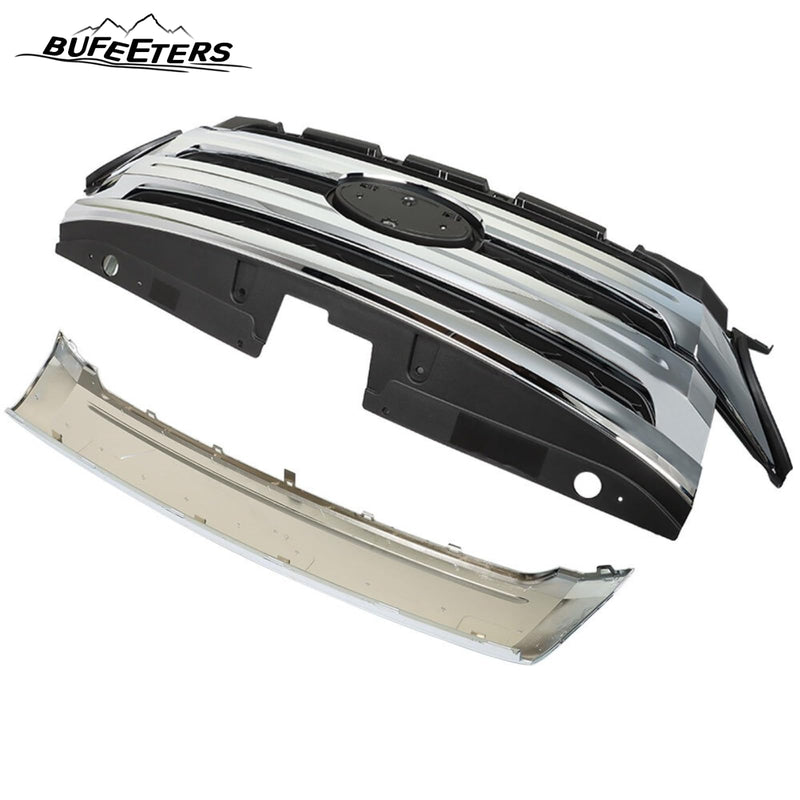 BUFEETERS Front Upper Grille Mounting & Trim Molding Fit For 2011 2012 2013 2014 Ford Edge,
Honeycomb Style,Chrome&Black