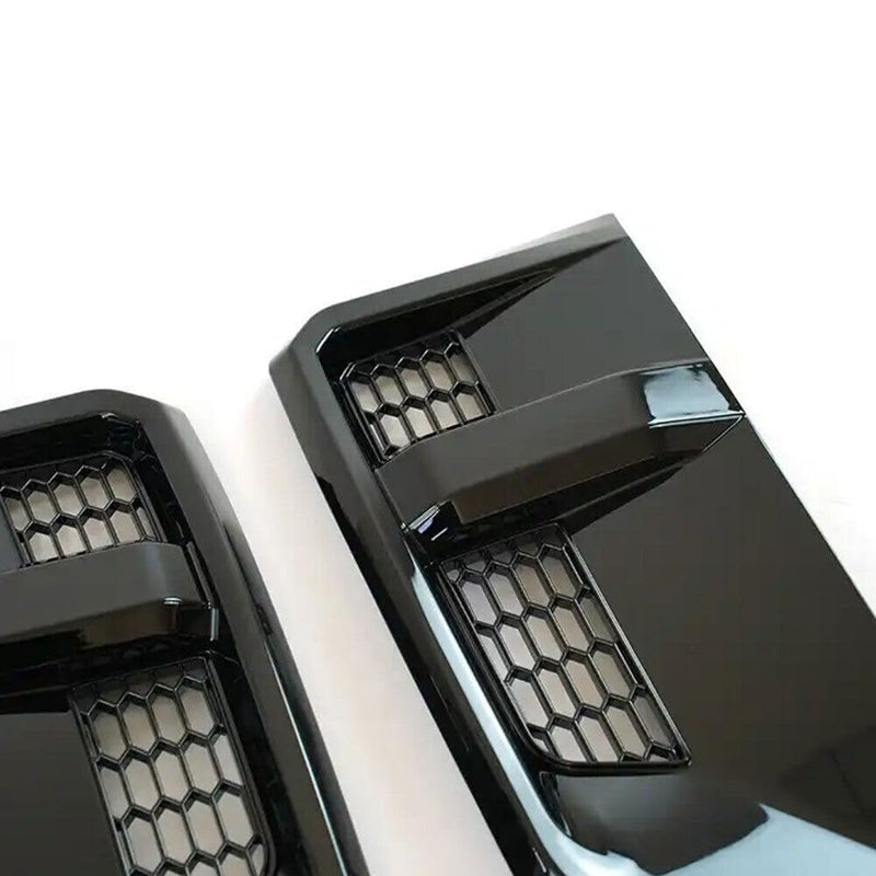 Glossy Black Side Fender Vent Wing Cover Fit For 2020-2024 Land Rover Defender 90/110