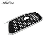 BUFEETERS  Front Bumper Upper Grille Fit For 2022 2023 INFINITI QX60,Mesh Style,Chrome&Black