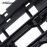 BUFEETERS Front Bumper Upper Grille Fit For 2022 2023 2024 Chevy Silverado 1500,Horizontal Billet Style,Chrome&Black