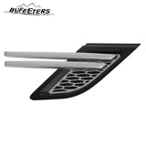 BUFEETERS  Front Grille Air Side Vent Set Fit For 2014 2015 2016 2017 Land Rover Range Rover Sport,Mesh Style,Nickel Plated
