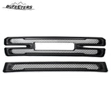 BUFEETERS Front Bumper Grille Covers Grill Overlay Fit For 2019 2020 2021 GMC Sierra 1500 SLT AT4,Factory Style,Matte Black